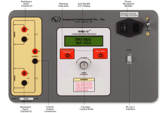 Caracter�sticas detalladas del �hmetro para Resistencias de Bobinados WRM-10 - Imagen