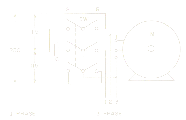 Figura 1-9 Convertidor de potencia monofásica a trifásica