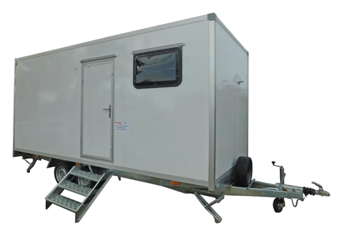 Laboratorio mobile MSP-100SFT su rimorchio con banco di prova per DPI dielettrici