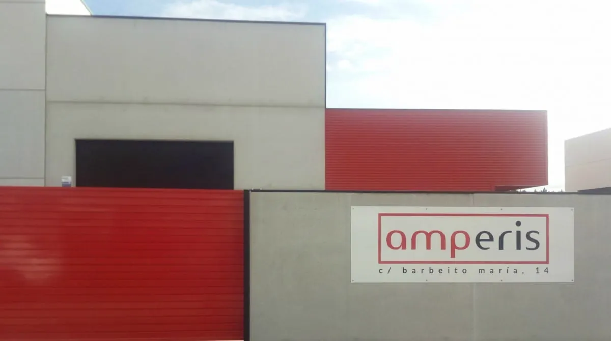 Neuer Firmensitz von Amperis in der María Barbeito 14, Lugo