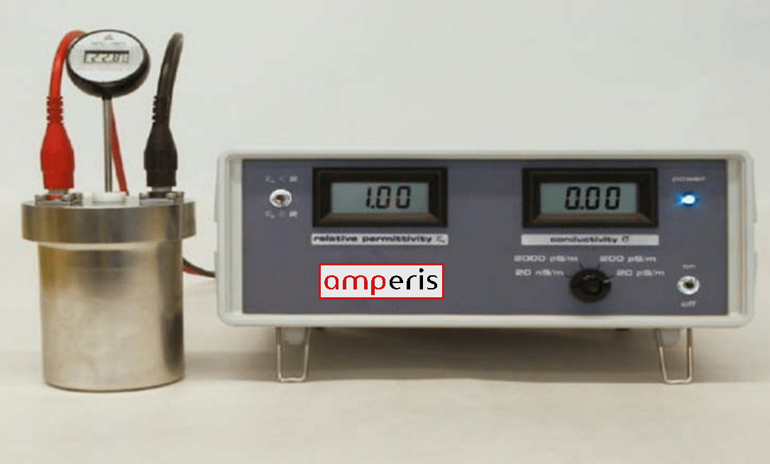 Leitfähigkeitsmessgerät TAND220A von Amperis zur Messung der Leitfähigkeit von Isolierflüssigkeiten
