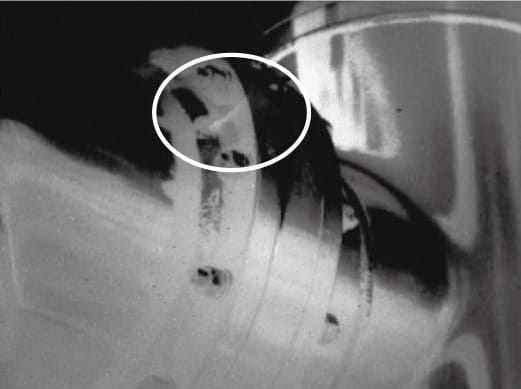 Ejemplos fugas de gas Cámara termográfica de detección de Gas SF6 TC706