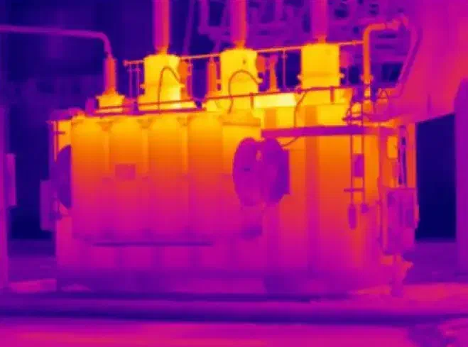 Ejemplo imagen infraroja Cámara termográfica IRDL708 Series