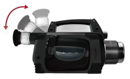 Asa y visor giratorios - Cámara termográfica de detección de Gas SF6 TC706