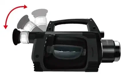 Asa y visor giratorios - Cámara termográfica de detección de Gas SF6 TC706